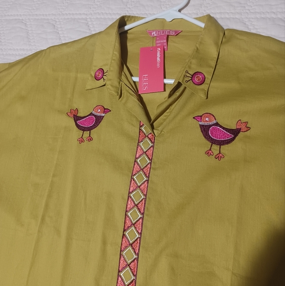 Women's Green Tunic Oversized - Picture 3 of 5